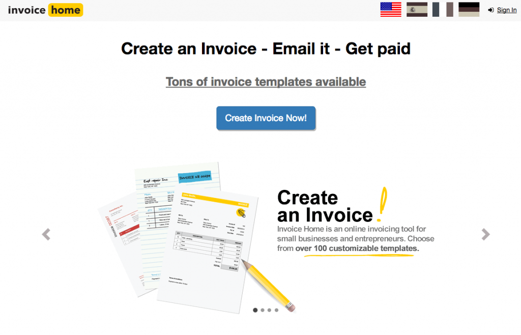 Free Invoice Tool InvoiceHome